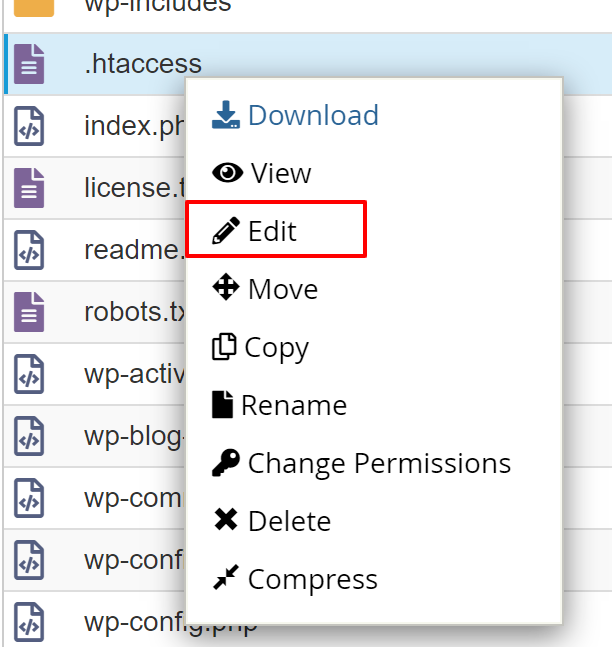 accessing .htaccess on cpanel